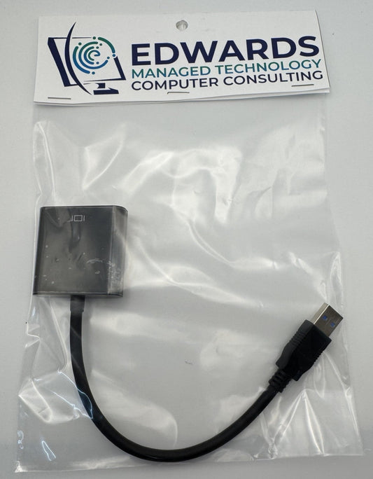 USB 3.0 to VGA Adapter (Driver Needed) by EMTCC Recycling