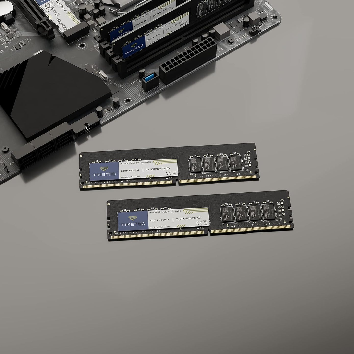 Timetec 8GB KIT(2x4GB) DDR4 2666MHz PC4-21300 Non-ECC Unbuffered 1.2V CL19 1Rx8 Single Rank 288 Pin UDIMM Desktop PC Computer Memory RAM Module Upgrade (8GB KIT(2x4GB))