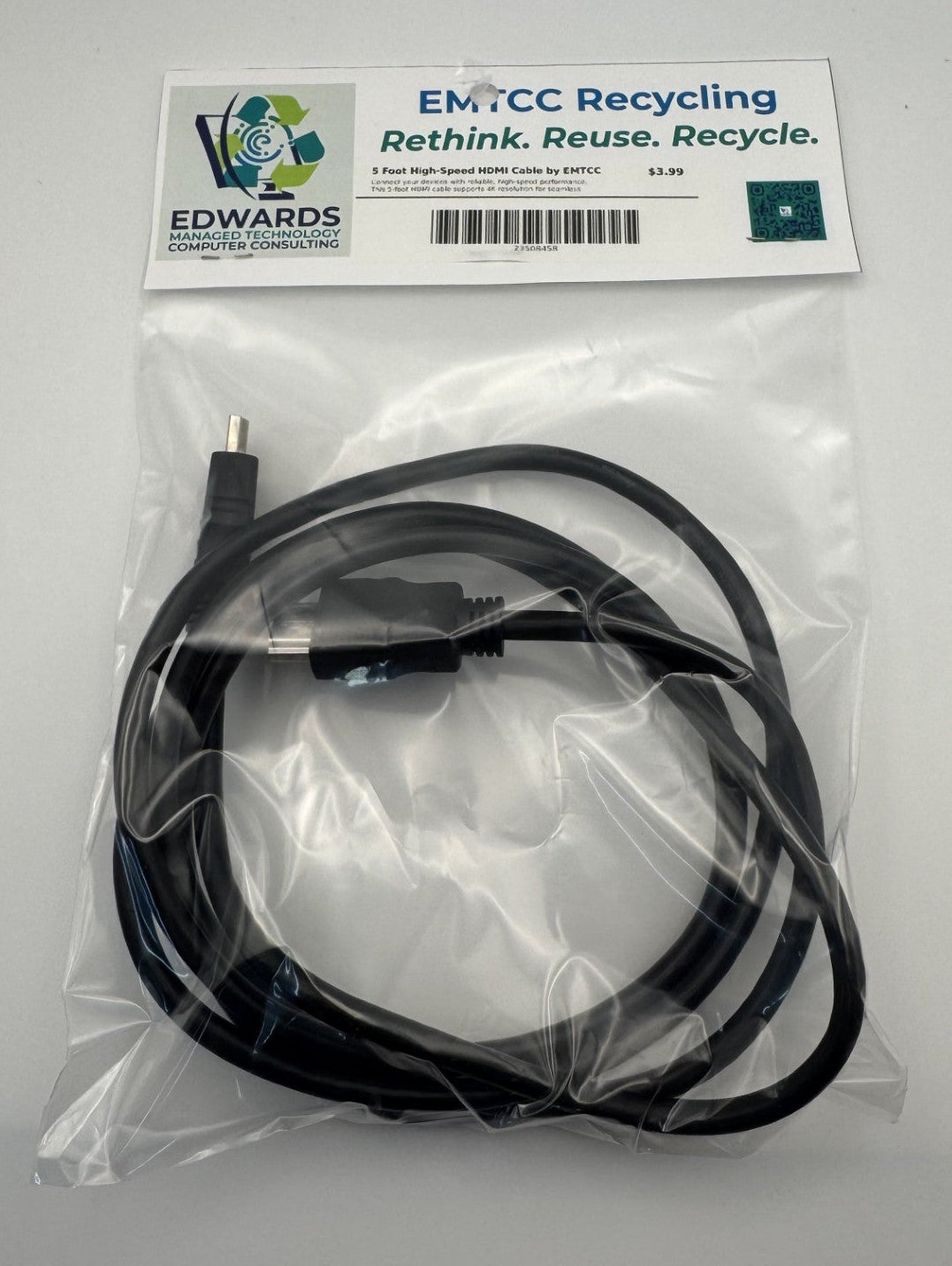 5 Foot High-Speed HDMI Cable by EMTCC Recycling