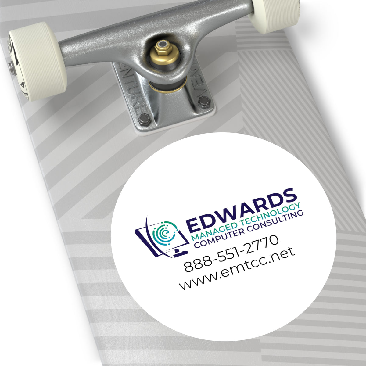 EMTCC Round Vinyl Stickers
