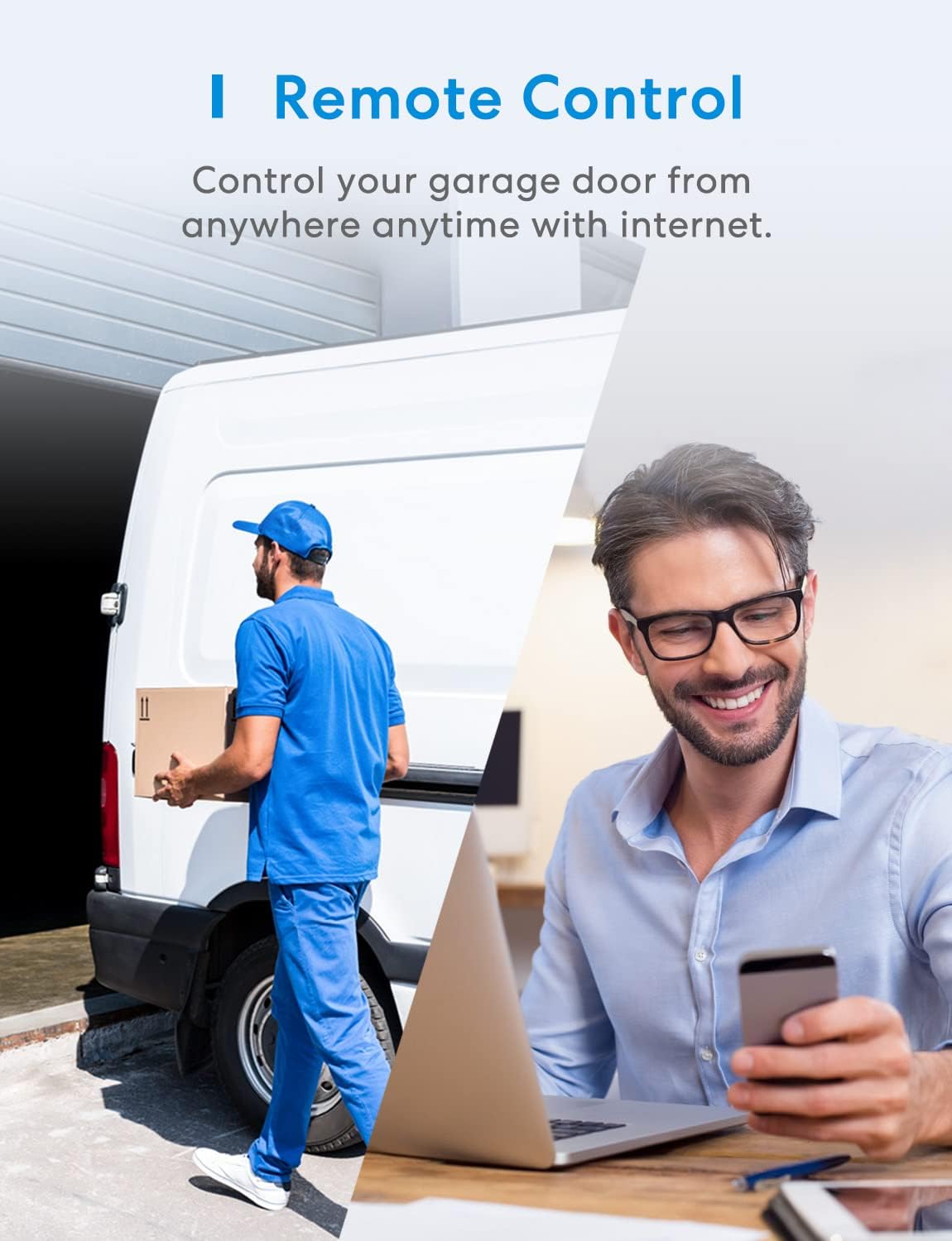 OPEN BOX - meross Smart Garage Door Opener Remote, Compatible with Apple HomeKit, Amazon Alexa, Google Assistant and SmartThings, No Hub Needed