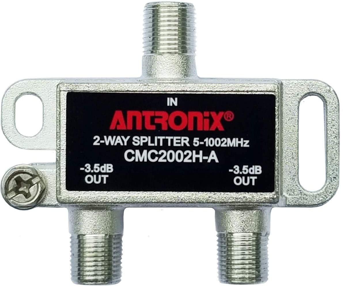 CMC2002H-A 2-Way Horizontal Splitter -3.5dB 5-1002 MHz High Performance for Coax Cable TV & Internet