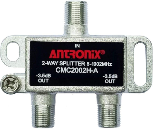 CMC2002H-A 2-Way Horizontal Splitter -3.5dB 5-1002 MHz High Performance for Coax Cable TV & Internet