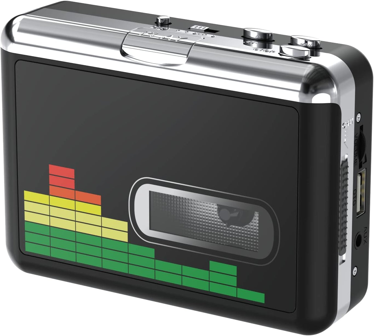 *** USED *** DIGITNOW USB Cassette Player, Portable Walkman Stereo Tape to MP3 Converter, Audio Music Recorder to MP3 Digital File Converter with Earphones, No PC Required, Black, BR607