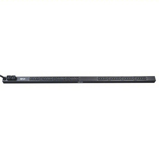 ***USED***TRIPP LITE Power Distribution Unit: Std, Built-In Circuit Breaker, PDUV30HV, Black, 10 ft Cord Lg