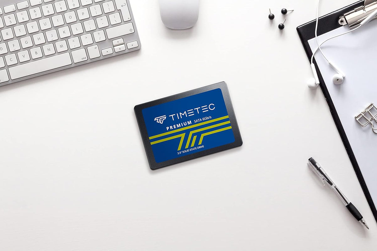 Timetec 1TB SSD 3D NAND SATA III 6Gb/s 2.5 Inch 7mm (0.28") Read Speed Up to 550 MB/s SLC Cache Performance Boost Internal Solid State Drive for PC Computer Desktop and Laptop (1TB)