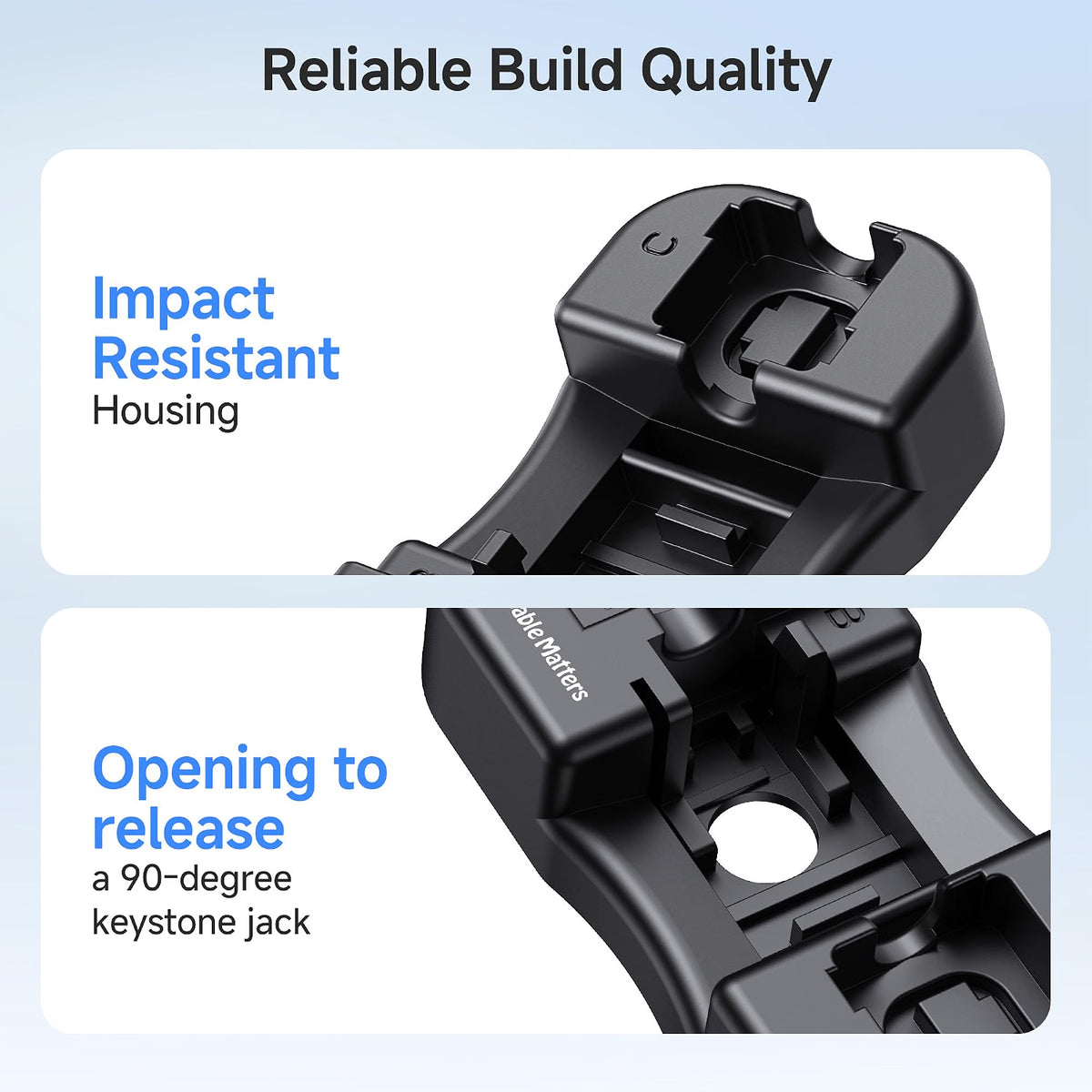 Cable Matters Keystone Jack Punch Down Tool Stand for RJ45 and RJ11