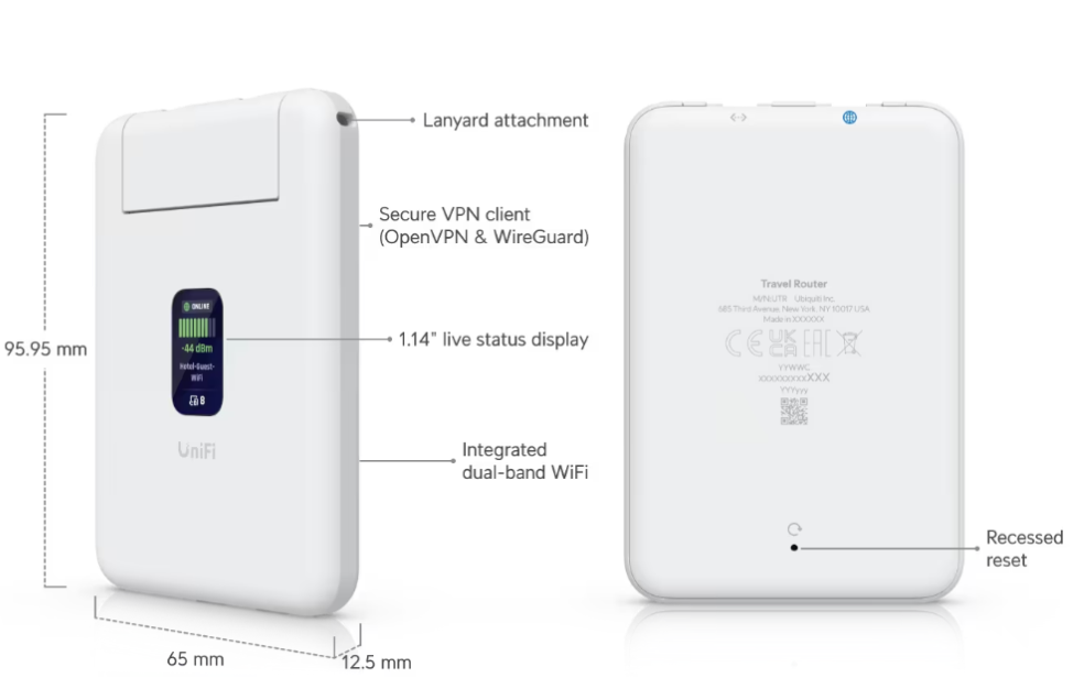 Ubiquiti UniFi Travel Router (UTR)