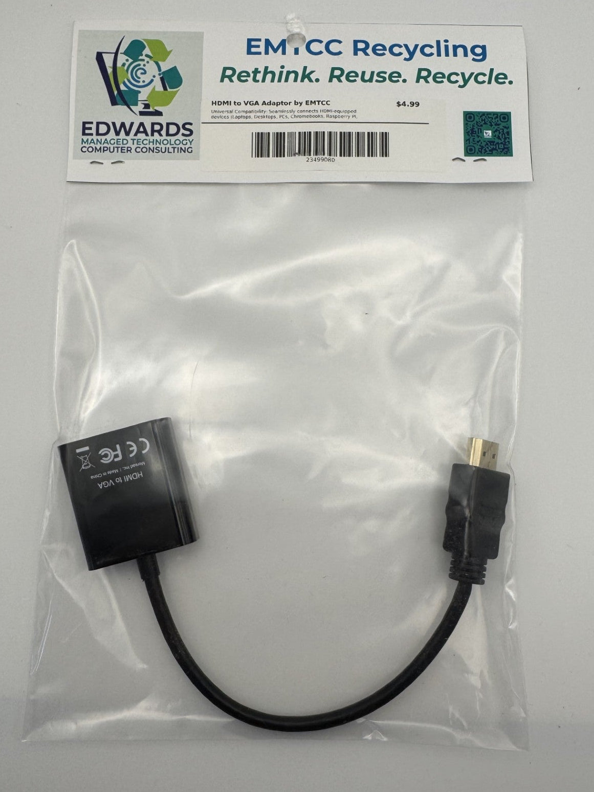 HDMI to VGA Adaptor by EMTCC Recycling